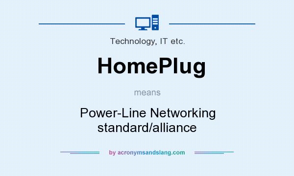 What does HomePlug mean? It stands for Power-Line Networking standard/alliance