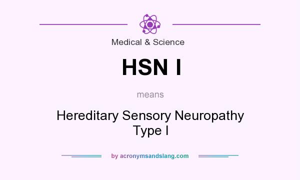 What does HSN I mean? It stands for Hereditary Sensory Neuropathy Type I