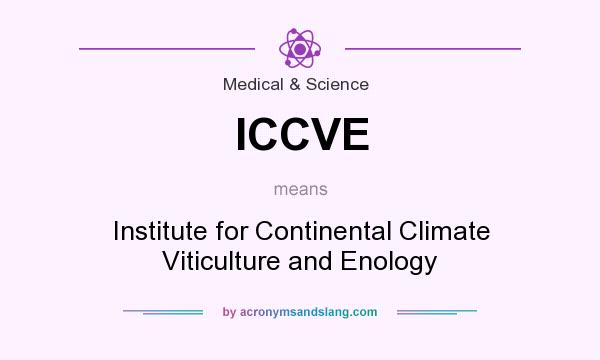 What does ICCVE mean? It stands for Institute for Continental Climate Viticulture and Enology