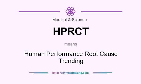 What does HPRCT mean? It stands for Human Performance Root Cause Trending