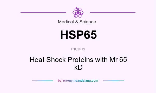 What does HSP65 mean? It stands for Heat Shock Proteins with Mr 65 kD