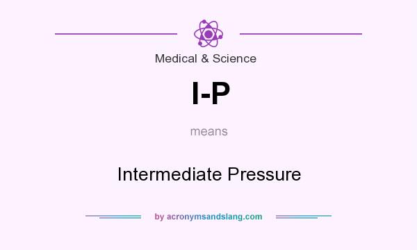 What does I-P mean? It stands for Intermediate Pressure