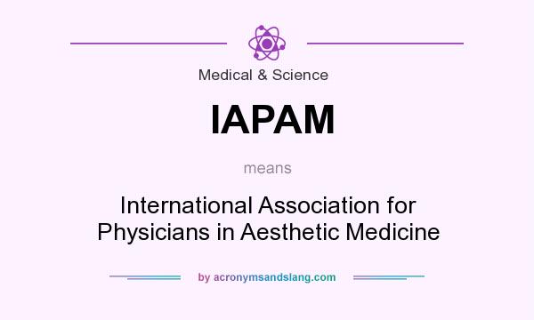 What does IAPAM mean? It stands for International Association for Physicians in Aesthetic Medicine