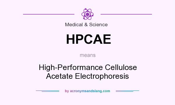 What does HPCAE mean? It stands for High-Performance Cellulose Acetate Electrophoresis