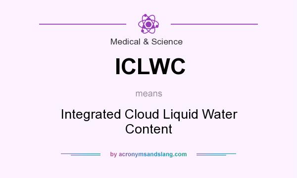 What does ICLWC mean? It stands for Integrated Cloud Liquid Water Content