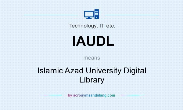 What does IAUDL mean? It stands for Islamic Azad University Digital Library