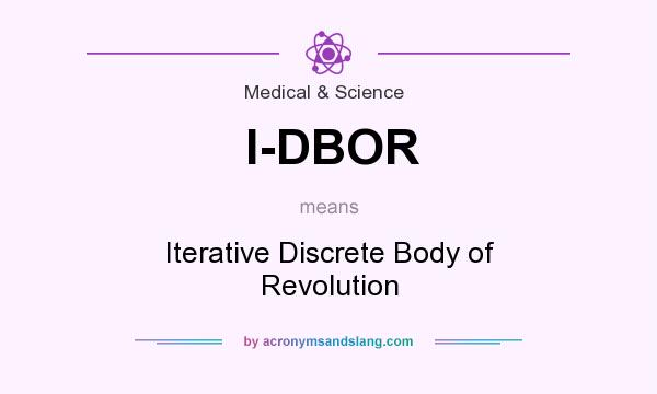 What does I-DBOR mean? It stands for Iterative Discrete Body of Revolution
