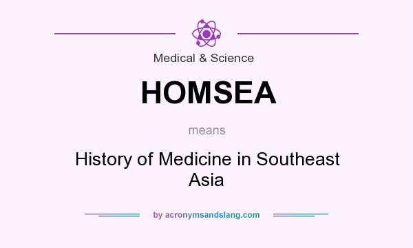 What does HOMSEA mean? It stands for History of Medicine in Southeast Asia