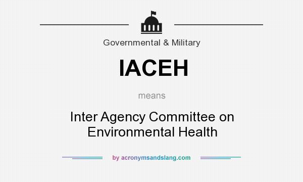 What does IACEH mean? It stands for Inter Agency Committee on Environmental Health