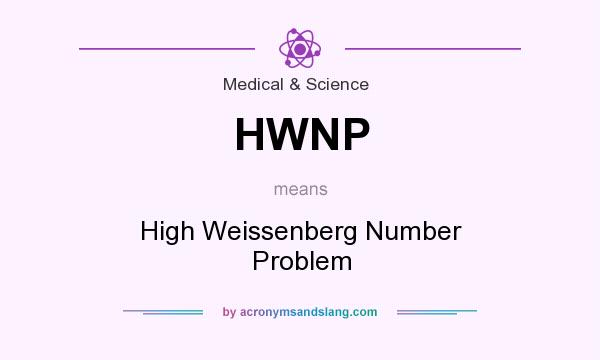 What does HWNP mean? It stands for High Weissenberg Number Problem