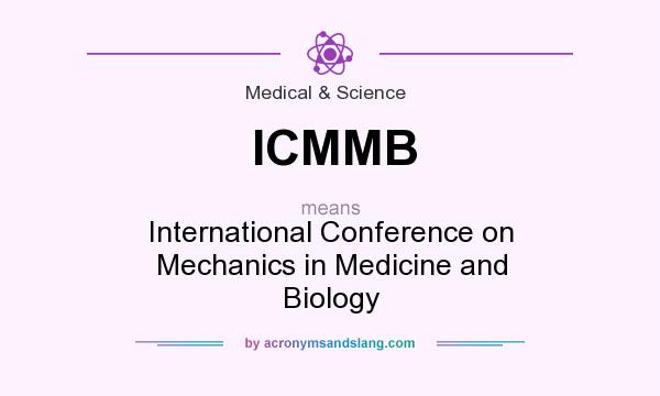 What does ICMMB mean? It stands for International Conference on Mechanics in Medicine and Biology