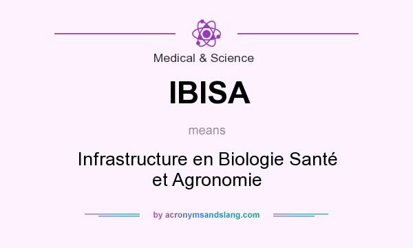 What does IBISA mean? It stands for Infrastructure en Biologie Santé et Agronomie