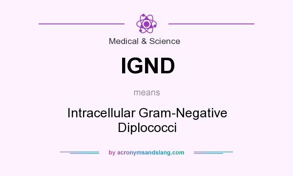 What does IGND mean? It stands for Intracellular Gram-Negative Diplococci