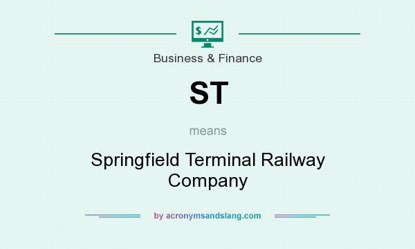 What does ST mean? It stands for Springfield Terminal Railway Company