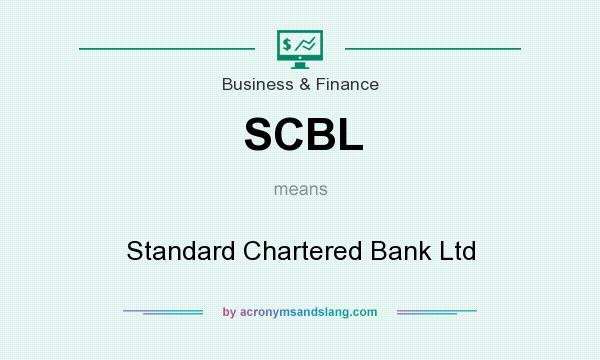 What does SCBL mean? It stands for Standard Chartered Bank Ltd