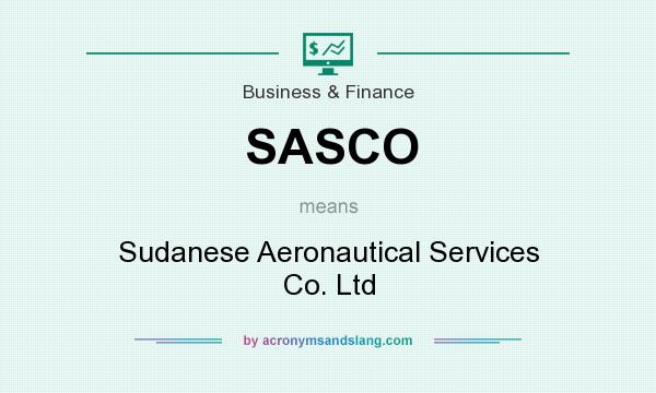 What does SASCO mean? It stands for Sudanese Aeronautical Services Co. Ltd