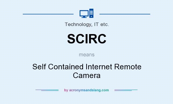 What does SCIRC mean? It stands for Self Contained Internet Remote Camera
