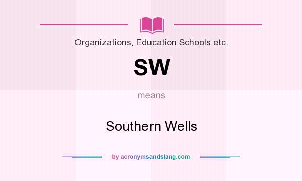 What does SW mean? It stands for Southern Wells