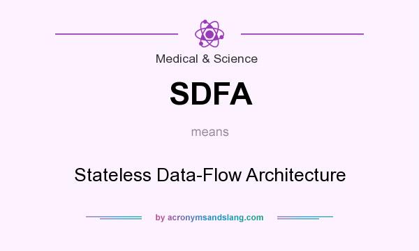 What does SDFA mean? It stands for Stateless Data-Flow Architecture