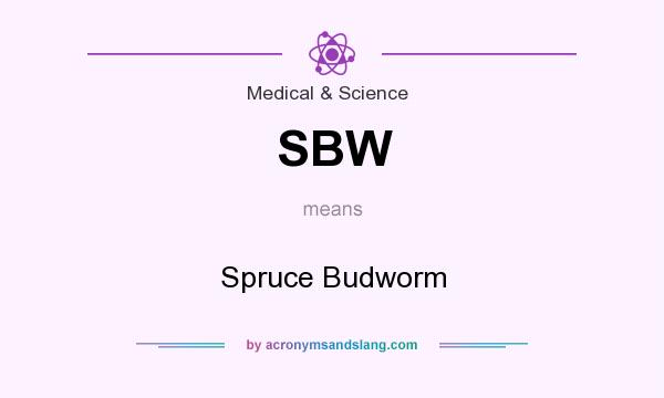 What does SBW mean? It stands for Spruce Budworm