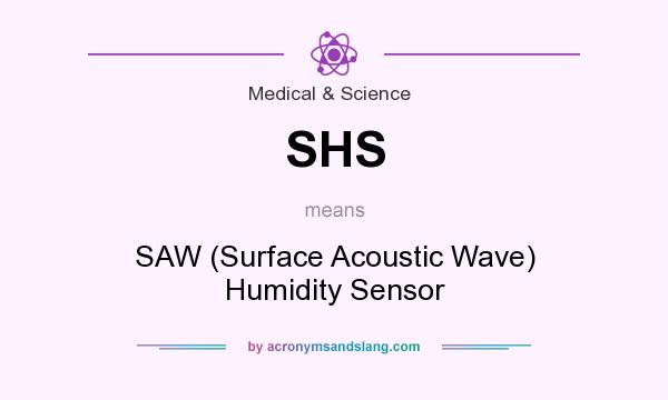 What does SHS mean? It stands for SAW (Surface Acoustic Wave) Humidity Sensor