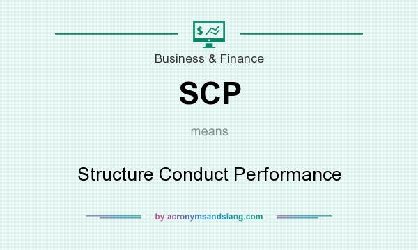 What does SCP mean? It stands for Structure Conduct Performance
