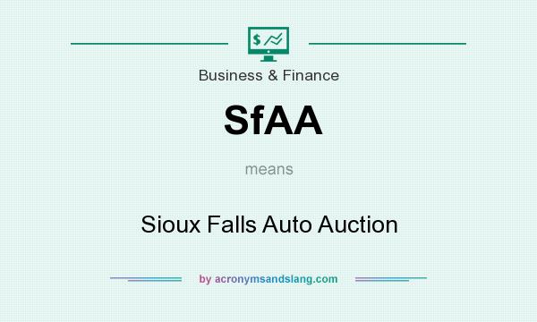 What does SfAA mean? It stands for Sioux Falls Auto Auction