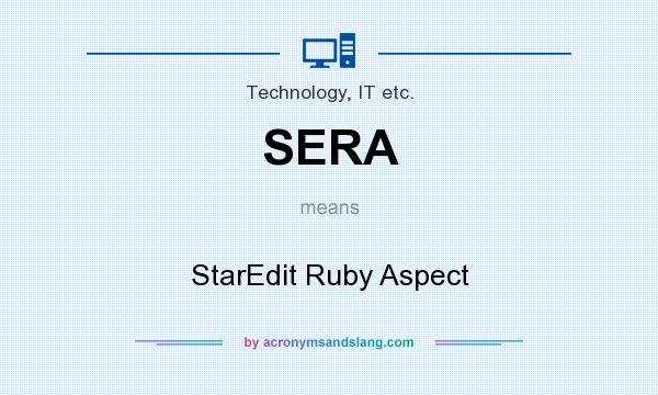 What does SERA mean? It stands for StarEdit Ruby Aspect