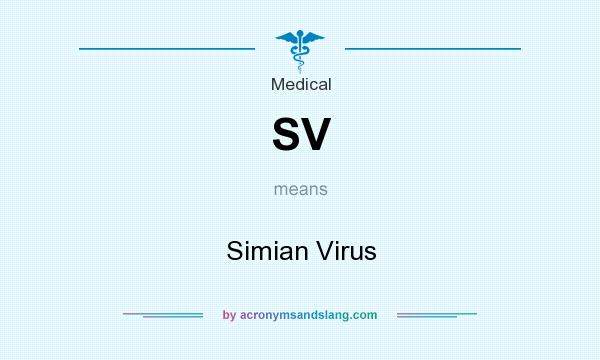 What does SV mean? It stands for Simian Virus
