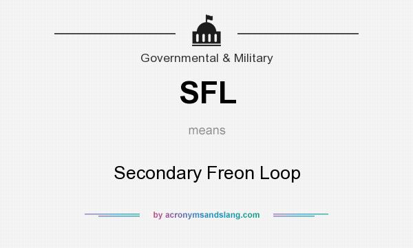 What does SFL mean? It stands for Secondary Freon Loop