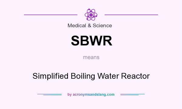 What does SBWR mean? It stands for Simplified Boiling Water Reactor