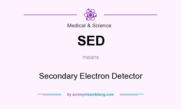 What does SED mean? It stands for Secondary Electron Detector