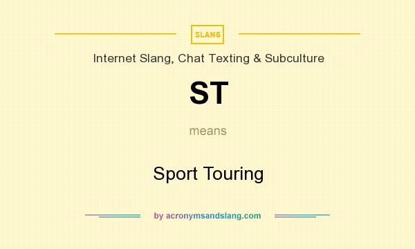 What does ST mean? It stands for Sport Touring