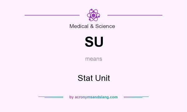 What does SU mean? It stands for Stat Unit