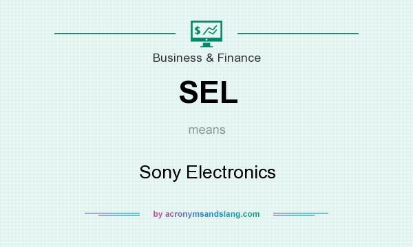 What does SEL mean? It stands for Sony Electronics
