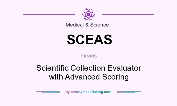 What does SCEAS mean? It stands for Scientific Collection Evaluator with Advanced Scoring