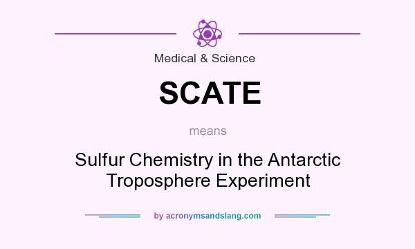 What does SCATE mean? It stands for Sulfur Chemistry in the Antarctic Troposphere Experiment