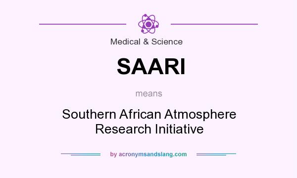 What does SAARI mean? It stands for Southern African Atmosphere Research Initiative