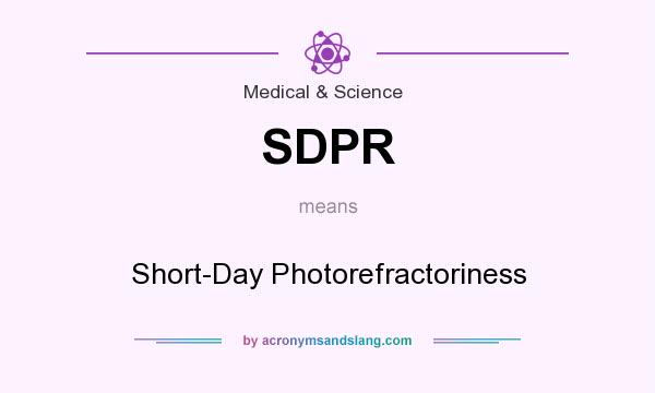 What does SDPR mean? It stands for Short-Day Photorefractoriness