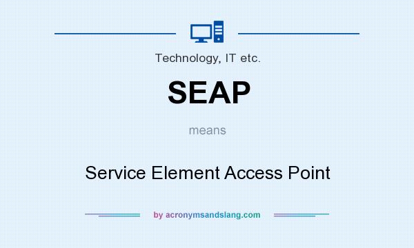 What does SEAP mean? It stands for Service Element Access Point
