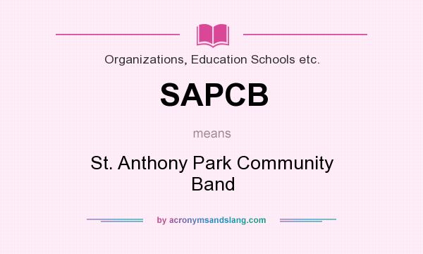 What does SAPCB mean? It stands for St. Anthony Park Community Band