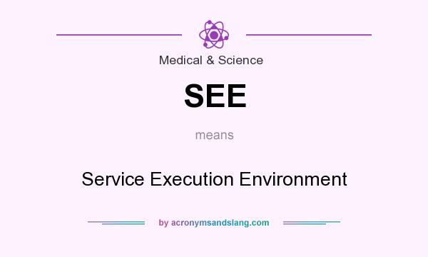What does SEE mean? It stands for Service Execution Environment