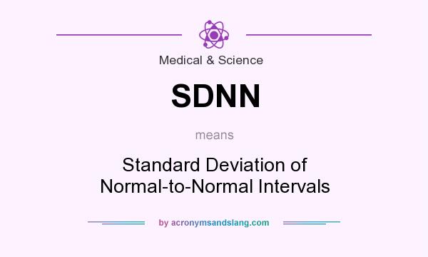 What does SDNN mean? It stands for Standard Deviation of Normal-to-Normal Intervals