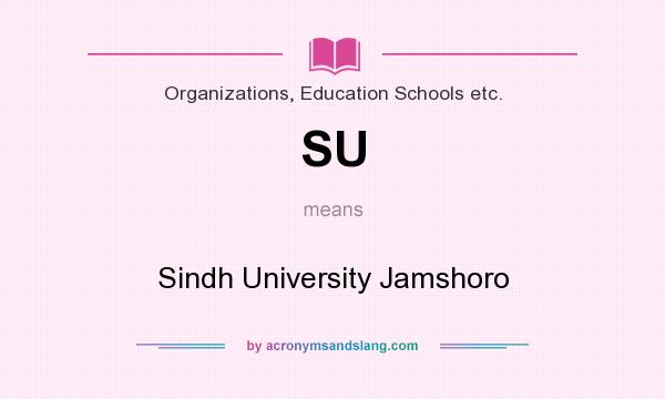What does SU mean? It stands for Sindh University Jamshoro