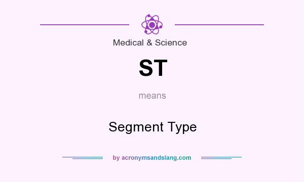 What does ST mean? It stands for Segment Type