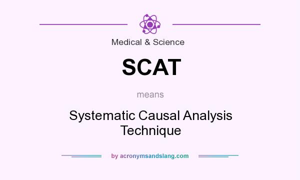 What does SCAT mean? It stands for Systematic Causal Analysis Technique