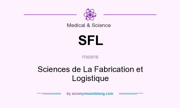 What does SFL mean? It stands for Sciences de La Fabrication et Logistique