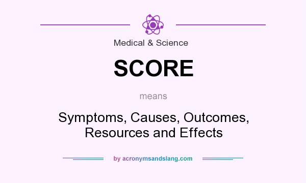 What does SCORE mean? It stands for Symptoms, Causes, Outcomes, Resources and Effects