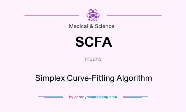 What does SCFA mean? It stands for Simplex Curve-Fitting Algorithm
