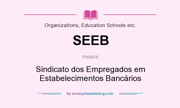 What does SEEB mean? It stands for Sindicato dos Empregados em Estabelecimentos Bancários